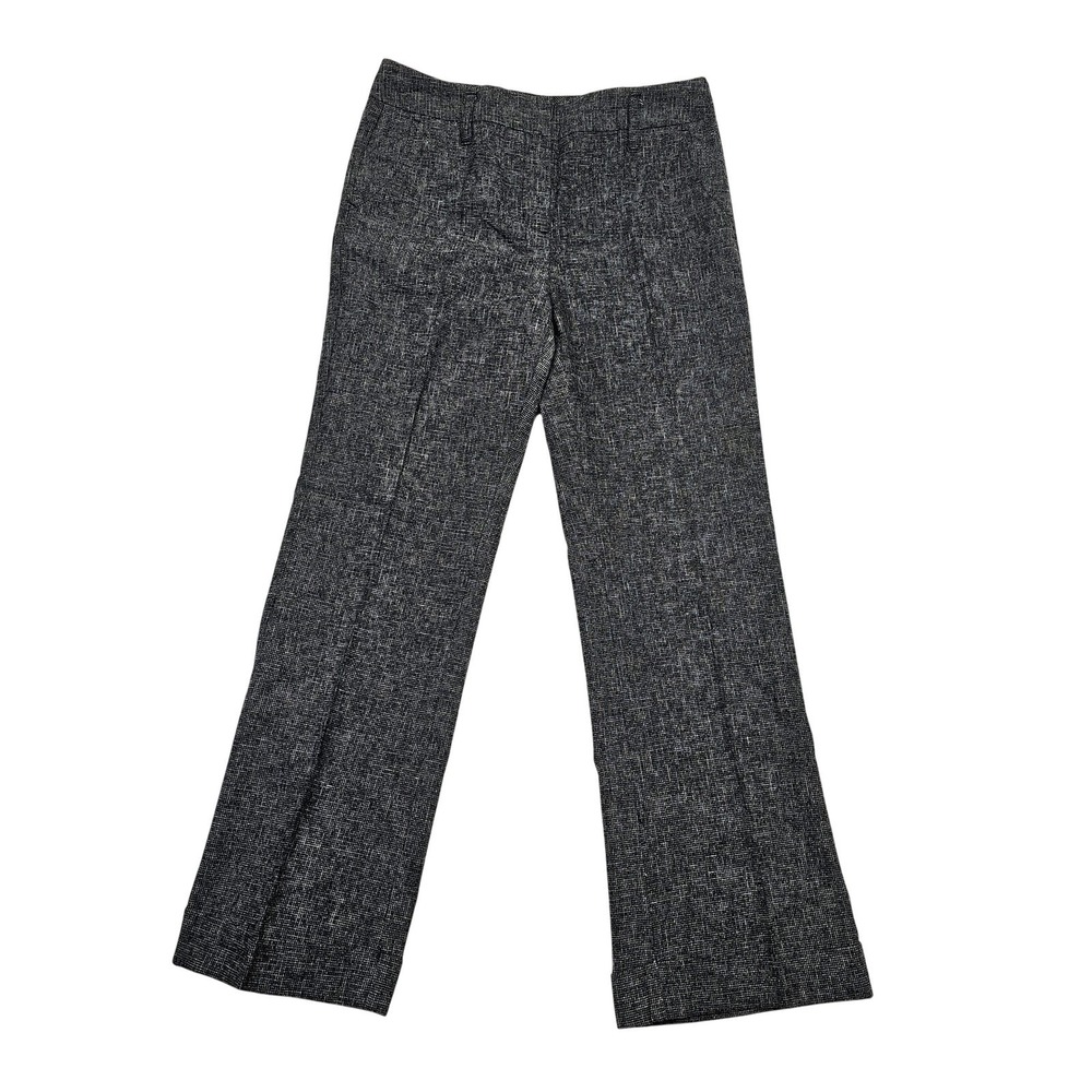 Talbots‎ Dress Pants Womens 8 Gray Tweed Lined Flat Front Career Office Work